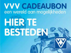 VVV cadeaubon. U kunt uw VVV bonnen bij ons inleveren!